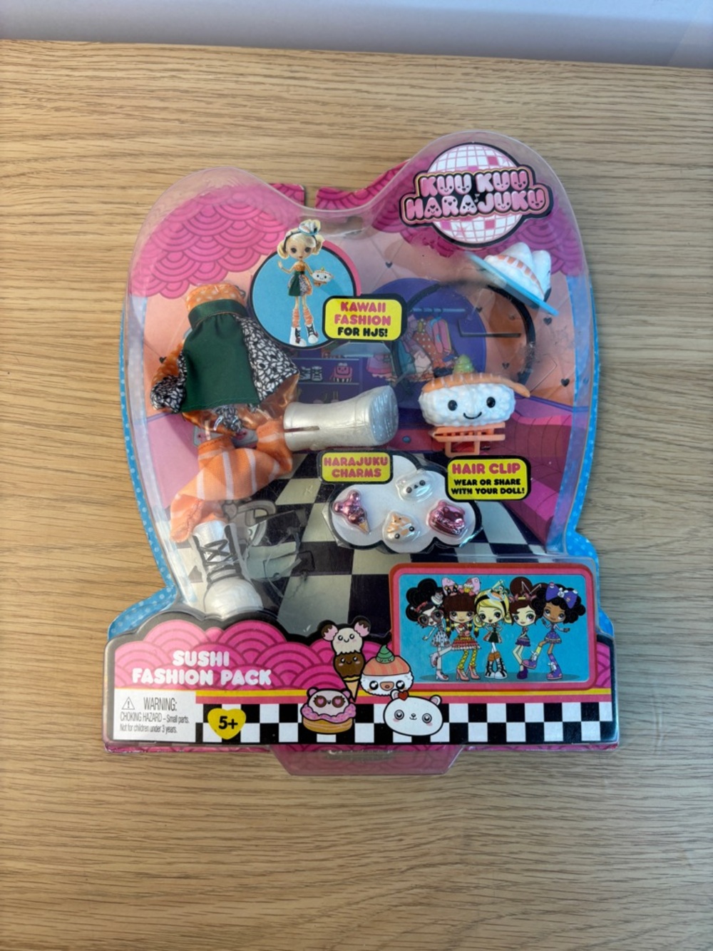 Mattel Kuu Kuu Harajuku Sushi Fashion Pack, model FFB29 NEW!